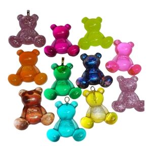 Mystery Colors / Value Multi-Pack - x3 Gummy Bear Custom Made Resin Pieces